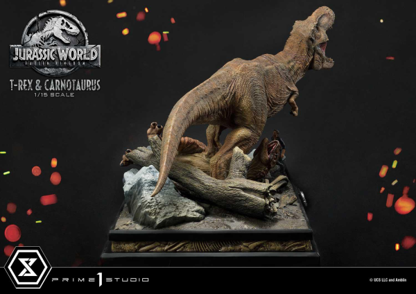 Prime 1 Studio Legacy Museum Collection Jurassic World: Fallen Kingdom (Film) Tyrannosaurus-Rex & Carnotaurus 1/15 scale Deluxe Version | 4580708034874