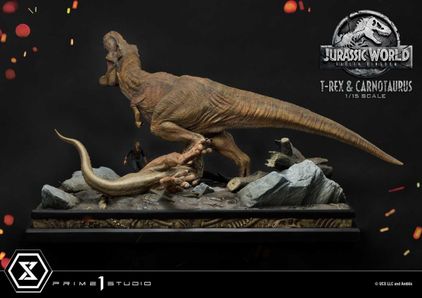 Prime 1 Studio Legacy Museum Collection Jurassic World: Fallen Kingdom (Film) Tyrannosaurus-Rex & Carnotaurus 1/15 scale Deluxe Version | 4580708034874