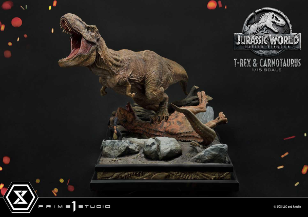 Prime 1 Studio Legacy Museum Collection Jurassic World: Fallen Kingdom (Film) Tyrannosaurus-Rex & Carnotaurus 1/15 scale Deluxe Version | 4580708034874