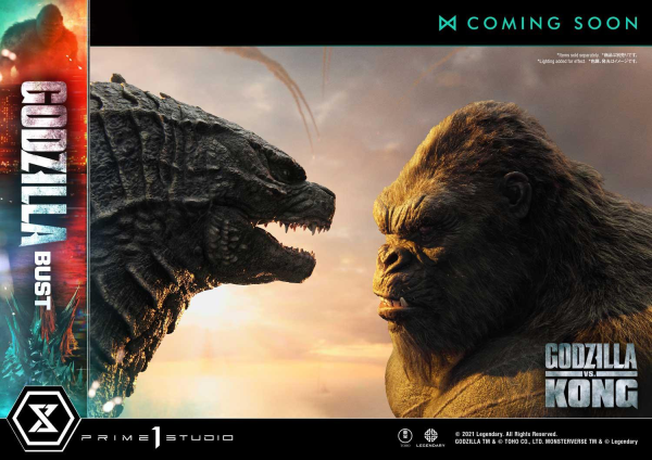 Prime 1 Studio Life Size Bust Godzilla vs Kong (Film) Godzilla Bonus Version | 4580708030975