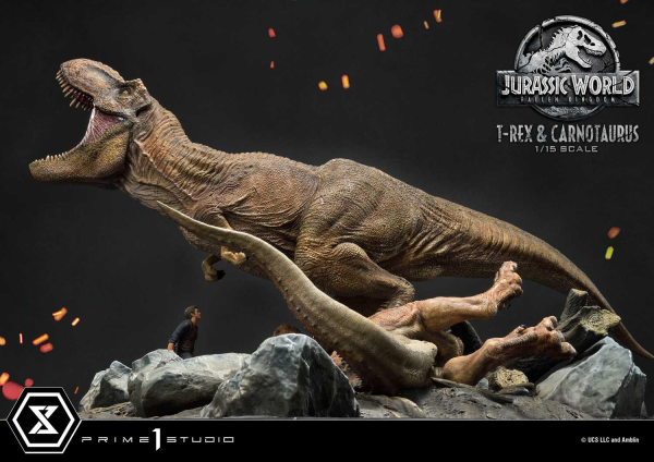 Prime 1 Studio Legacy Museum Collection Jurassic World: Fallen Kingdom (Film) Tyrannosaurus-Rex & Carnotaurus 1/15 scale Deluxe Version | 4580708034874