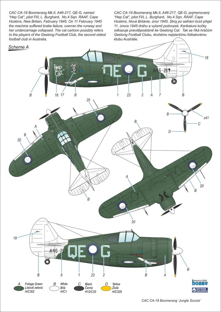 Special Hobby 1/72 CAC CA-19 Boomerang Jungle Scouts