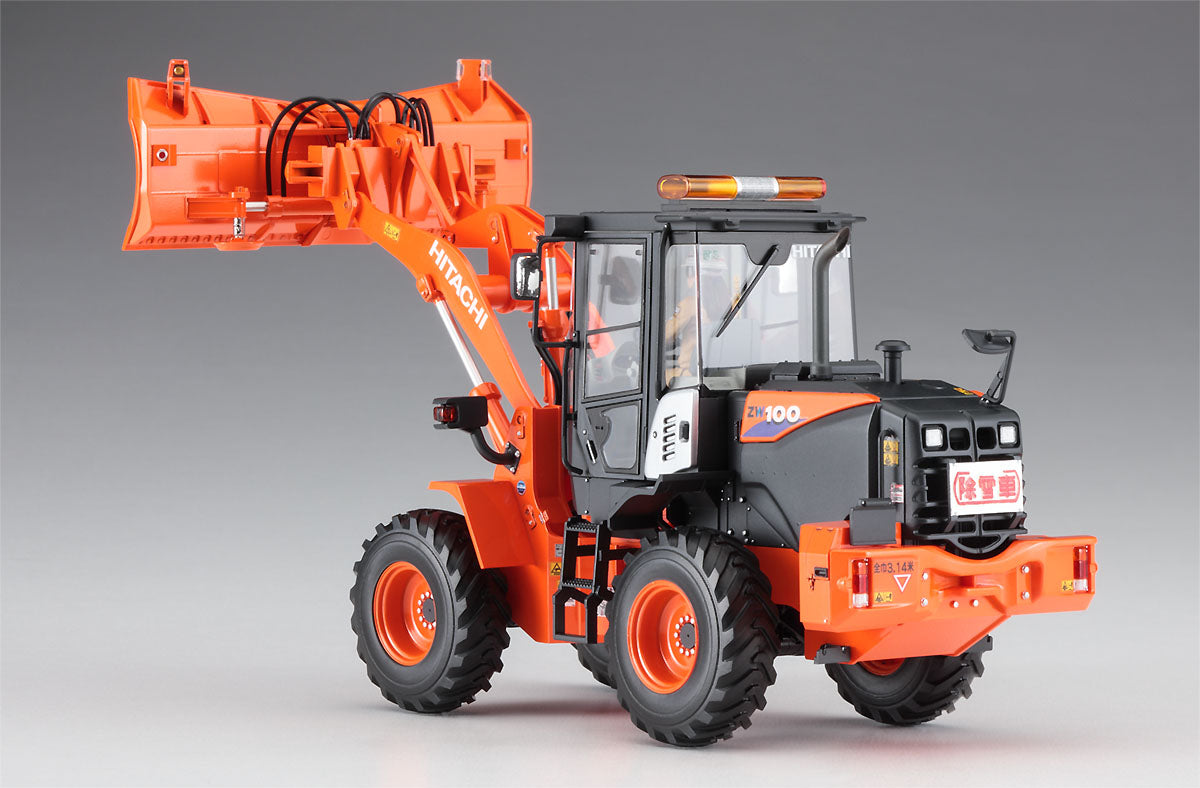 Hasegawa 1/35 HITACHI Wheel Loader ZW100-6 Multiplow (Snowplow)