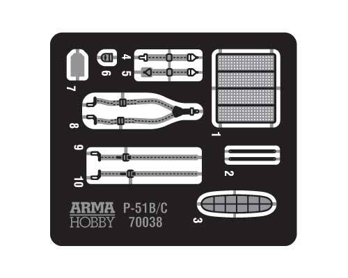 Arma Hobby 1/72 P-51 B/C Mustang Expert Set