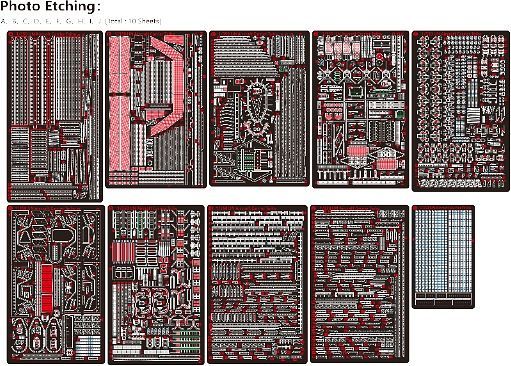 Very Fire 1/350 IJN Aircraft Carrier Taiho Detail Up Set - Part A