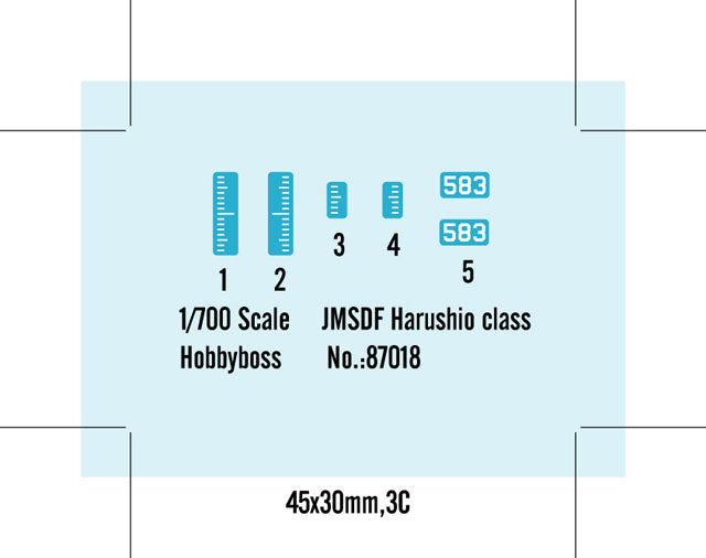 Hobby Boss 1/700 JMSDF Harushio class Submarine