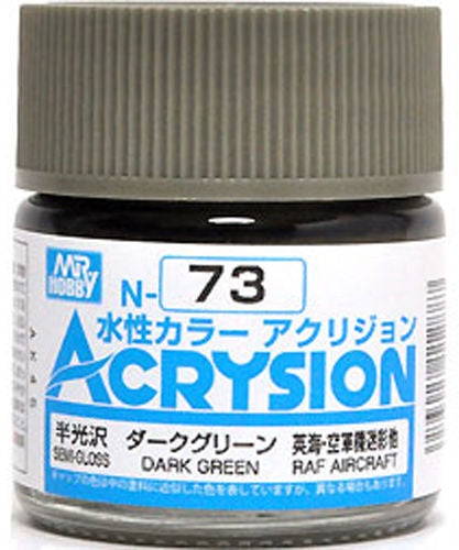 Mr Hobby Acrysion N73 - Dark Green (Semi-Gloss/Aircraft)