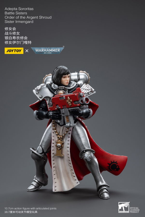 Joy Toy Warhammer 40K-Adepta Sororitas Battle Sisters Order of the Argent Shroud Sister Irmengard