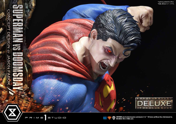 Prime 1 Studio Ultimate Museum Masterline Superman (Comics) Superman VS Doomsday (Concept By Jason Fabok) Deluxe Version(4580708034164)(4580708034164)