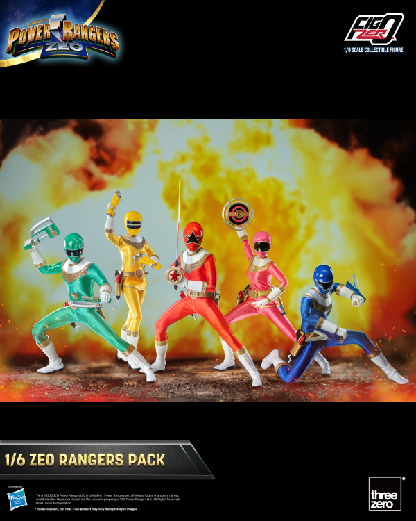 Three Zero Power Rangers Zeo - FigZero 1/6 Zeo Rangers Pack