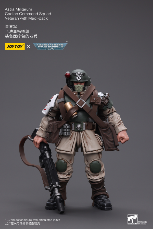 Joy Toy Astra Militarum Cadian Command Squad Veteran with Medi-pack