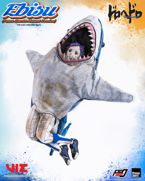 threezero Dorohedoro - FigZero Ebisu (Peace Sharks Mascot Version)(4895250815391)(4895250815391)