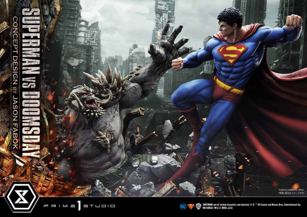 Prime 1 Studio Ultimate Museum Masterline Superman (Comics) Superman VS Doomsday (Concept By Jason Fabok) Deluxe Version(4580708034164)(4580708034164)