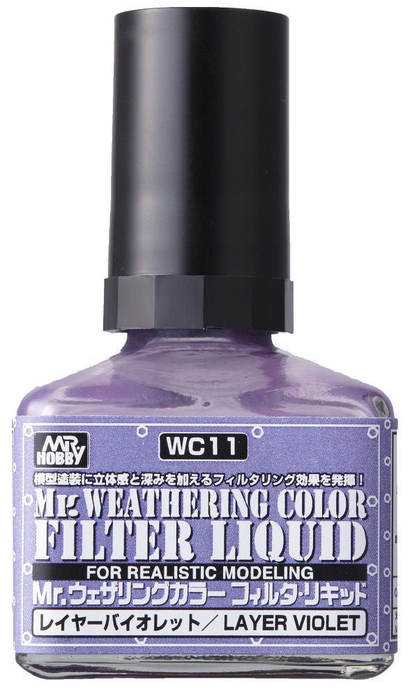 Mr Hobby Mr. Weathering Color - Filter Liquid Violet