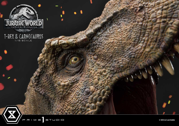 Prime 1 Studio Legacy Museum Collection Jurassic World: Fallen Kingdom (Film) Tyrannosaurus-Rex & Carnotaurus 1/15 scale Deluxe Version | 4580708034874