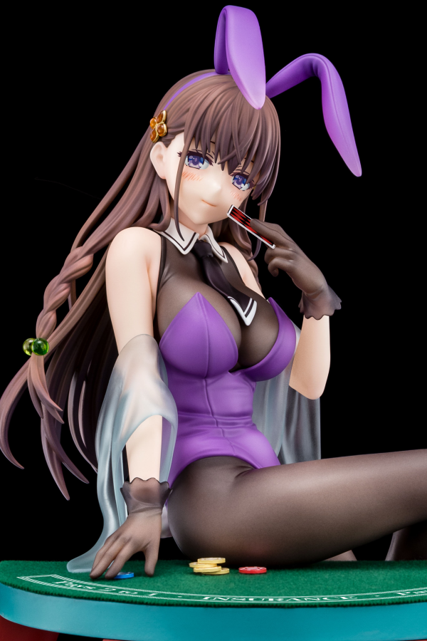 Hakoiri-musume Elfine Phillet wearing flower’s purple bunny costume with Nip Slip Gimmick System | 4570000500184