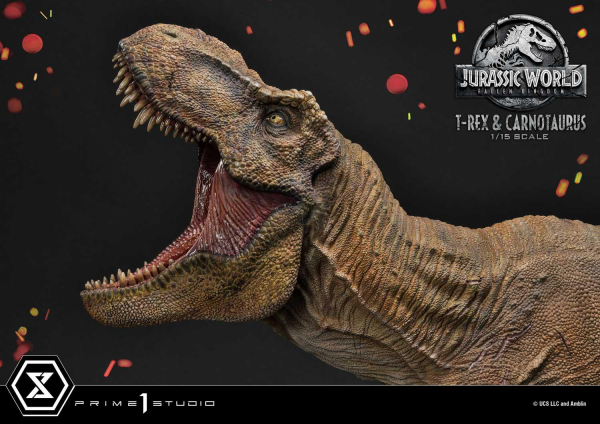 Prime 1 Studio Legacy Museum Collection Jurassic World: Fallen Kingdom (Film) Tyrannosaurus-Rex & Carnotaurus 1/15 scale Deluxe Version | 4580708034874