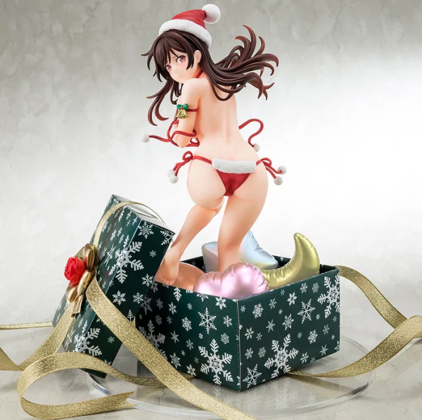 Hakoiri-musume 1/6 scaled pre-painted figure of "Rent-A-Girlfriend" MIZUHARA Chizuru in a Santa Claus bikini de fluffy figure 2nd Xmas | 4570000500108