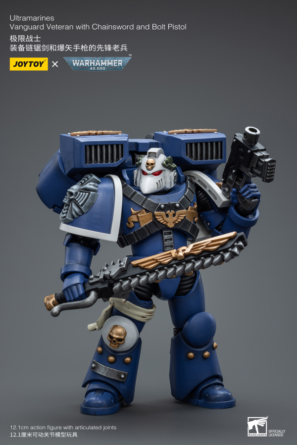 Joy Toy Ultramarines Vanguard Veteran with Chainsword and Bolt Pistol