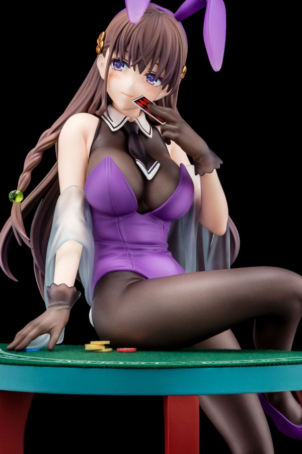 Hakoiri-musume Elfine Phillet wearing flower’s purple bunny costume with Nip Slip Gimmick System | 4570000500184