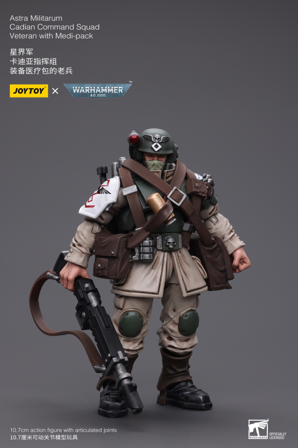 Joy Toy Astra Militarum Cadian Command Squad Veteran with Medi-pack