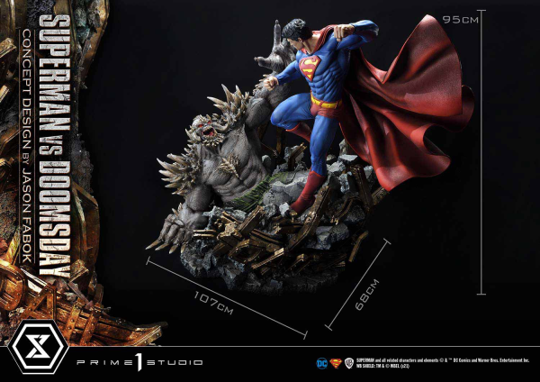 Prime 1 Studio Ultimate Museum Masterline Superman (Comics) Superman VS Doomsday (Concept By Jason Fabok) Deluxe Version(4580708034164)(4580708034164)