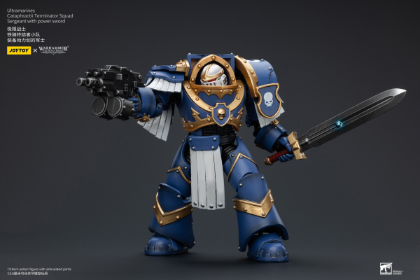 Joy Toy Ultramarines Cataphractii Terminator Squad Sergeant with Power Sword(6973130376953)(6973130376953)