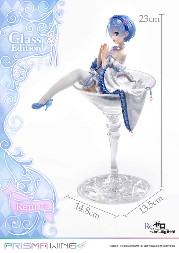 Prime 1 Studio PRISMA WING  Re:ZERO -Starting Life in Another World-  Rem Glass Edition  1/7 Scale Pre-Painted Figure | 4580708049502