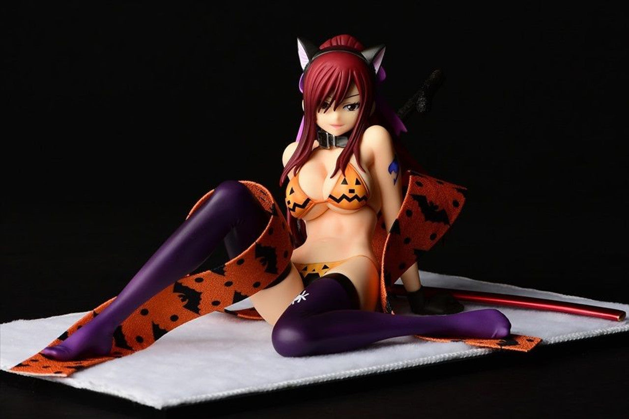 FAIRY TAIL ERZA SCARLET HALLOWEEN CAT GRAVURE 1/6 PVC FIG