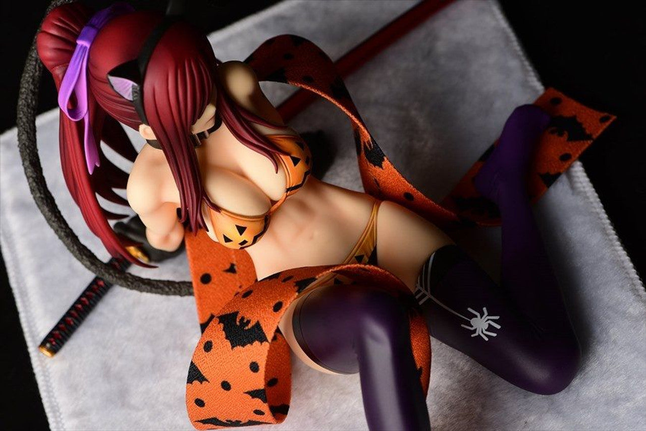 FAIRY TAIL ERZA SCARLET HALLOWEEN CAT GRAVURE 1/6 PVC FIG