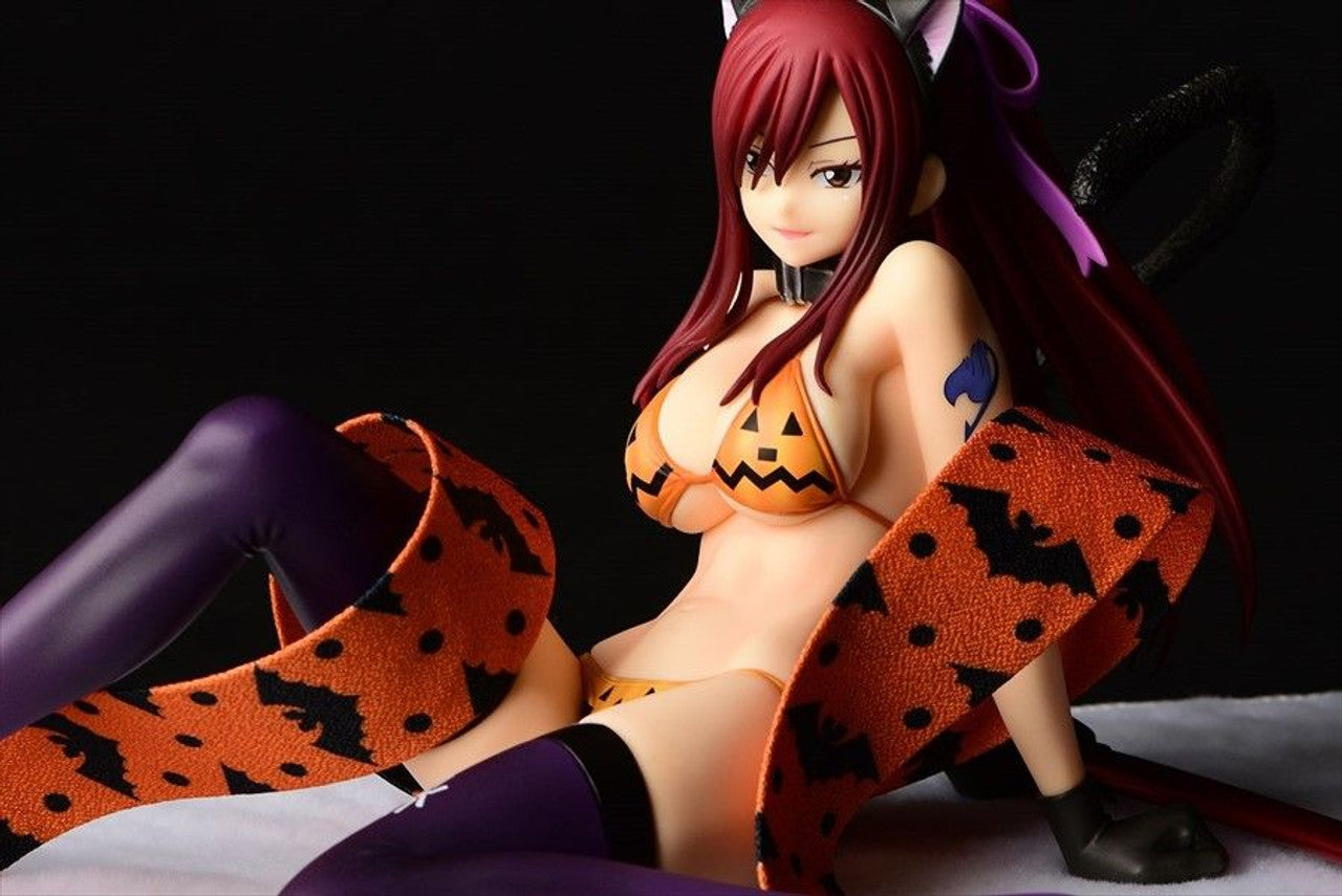 FAIRY TAIL ERZA SCARLET HALLOWEEN CAT GRAVURE 1/6 PVC FIG