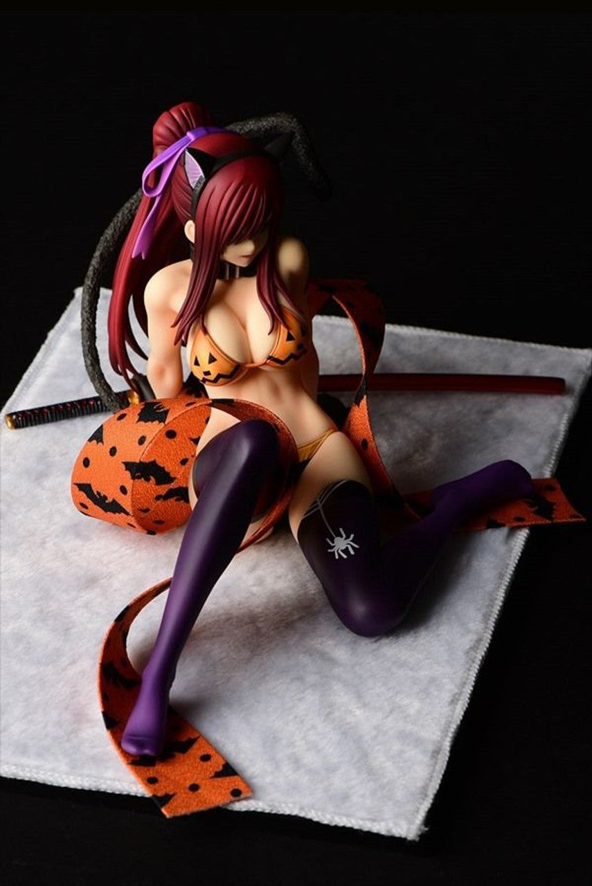 FAIRY TAIL ERZA SCARLET HALLOWEEN CAT GRAVURE 1/6 PVC FIG