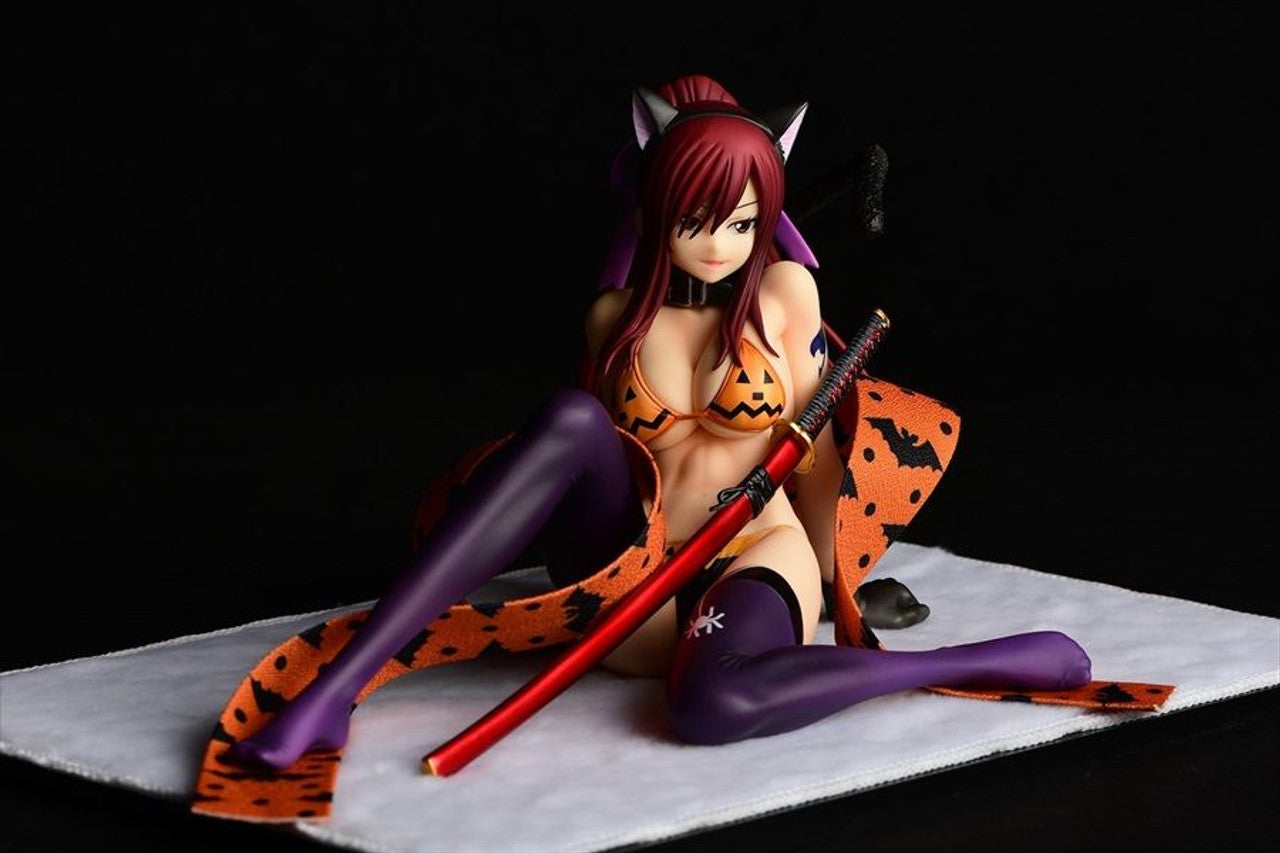 FAIRY TAIL ERZA SCARLET HALLOWEEN CAT GRAVURE 1/6 PVC FIG