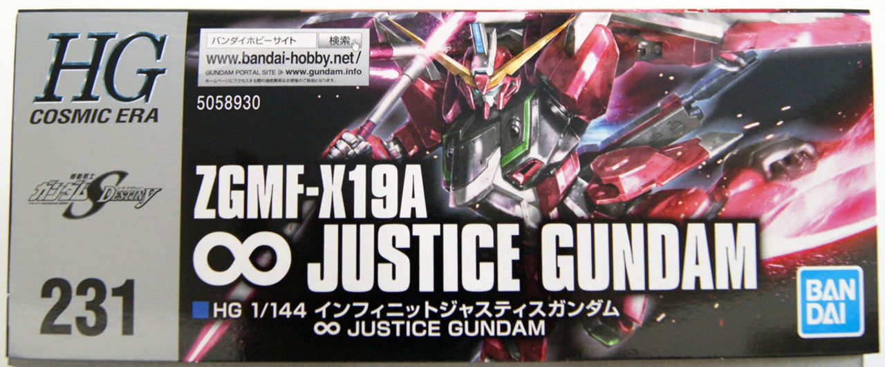 BANDAI Hobby HGCE 1/144 INFINITE JUSTICE GUNDAM #231