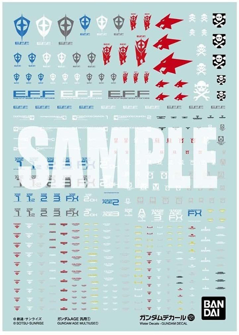 BANDAI Hobby GUNDAM DECAL121 MOBILE SUIT GUNMDAM AGE MULTIUSE 1