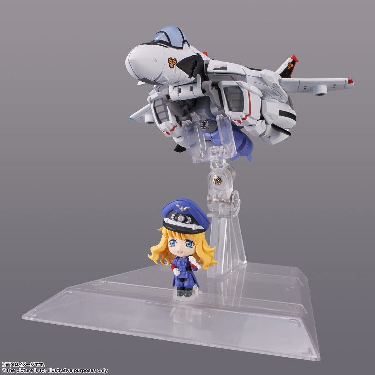 BANDAI Spirits VF-25F MESSIAH VALKYRIE (ALTO USE) with SHERYL Macross Frontier, Bandai Spirits Tiny Session