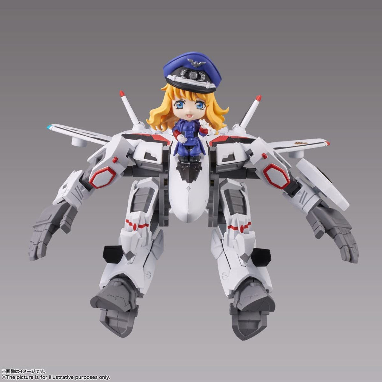 BANDAI Spirits VF-25F MESSIAH VALKYRIE (ALTO USE) with SHERYL Macross Frontier, Bandai Spirits Tiny Session