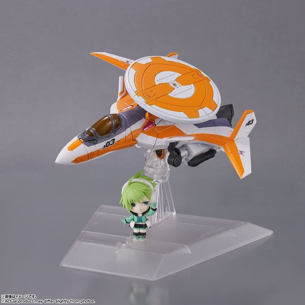 BANDAI Spirits VF-31E SIEGFRIED(CHUCK MUSTANG USE) with REINA PROWLER