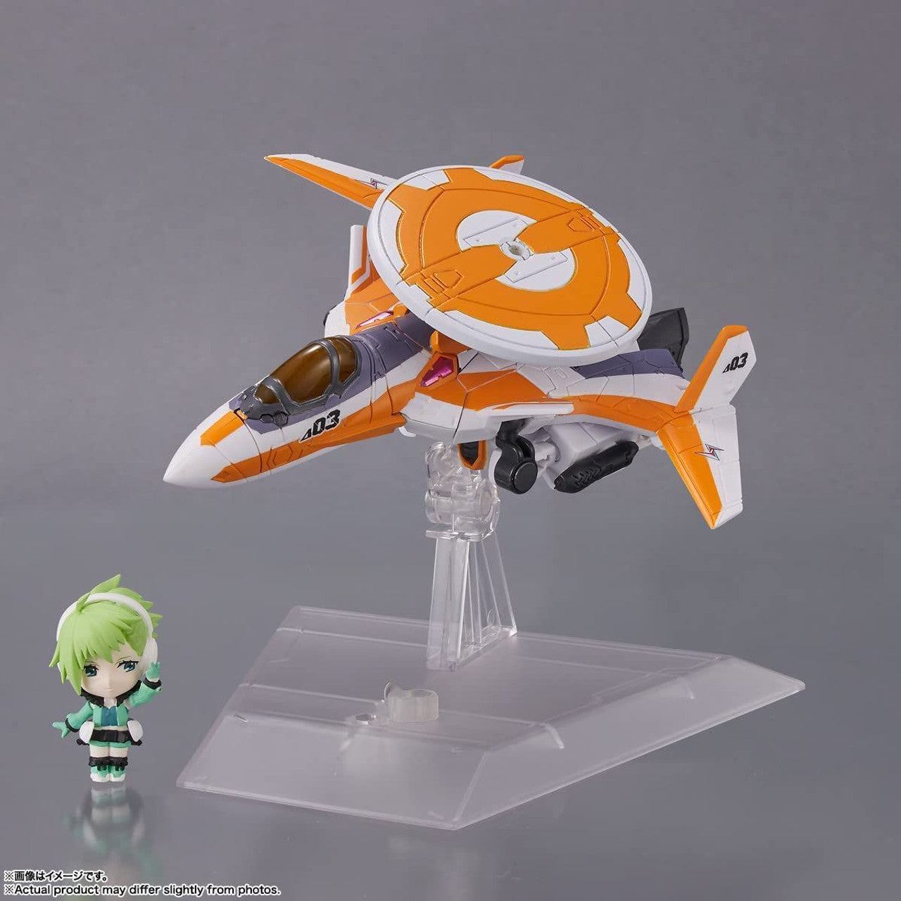 BANDAI Spirits VF-31E SIEGFRIED(CHUCK MUSTANG USE) with REINA PROWLER