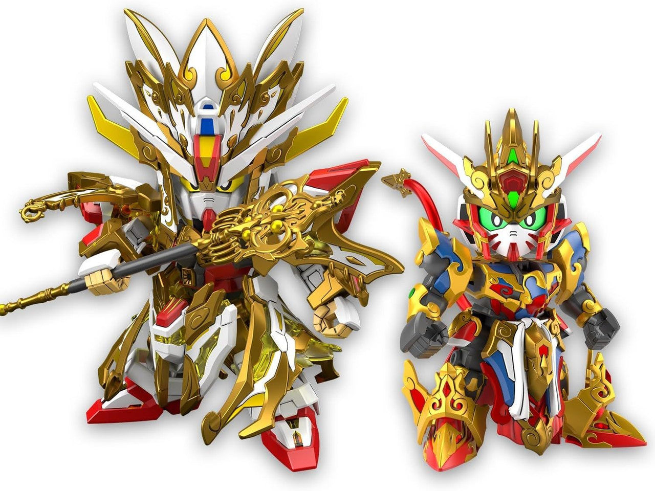 BANDAI Hobby SDW HEROES REVIVAL OF THE HEROES! WUKONG IMPULSE GUNDAM  (CHILDHOOD Ver.) & SANZANG STRIKE FREEDOM GUNDAM SET