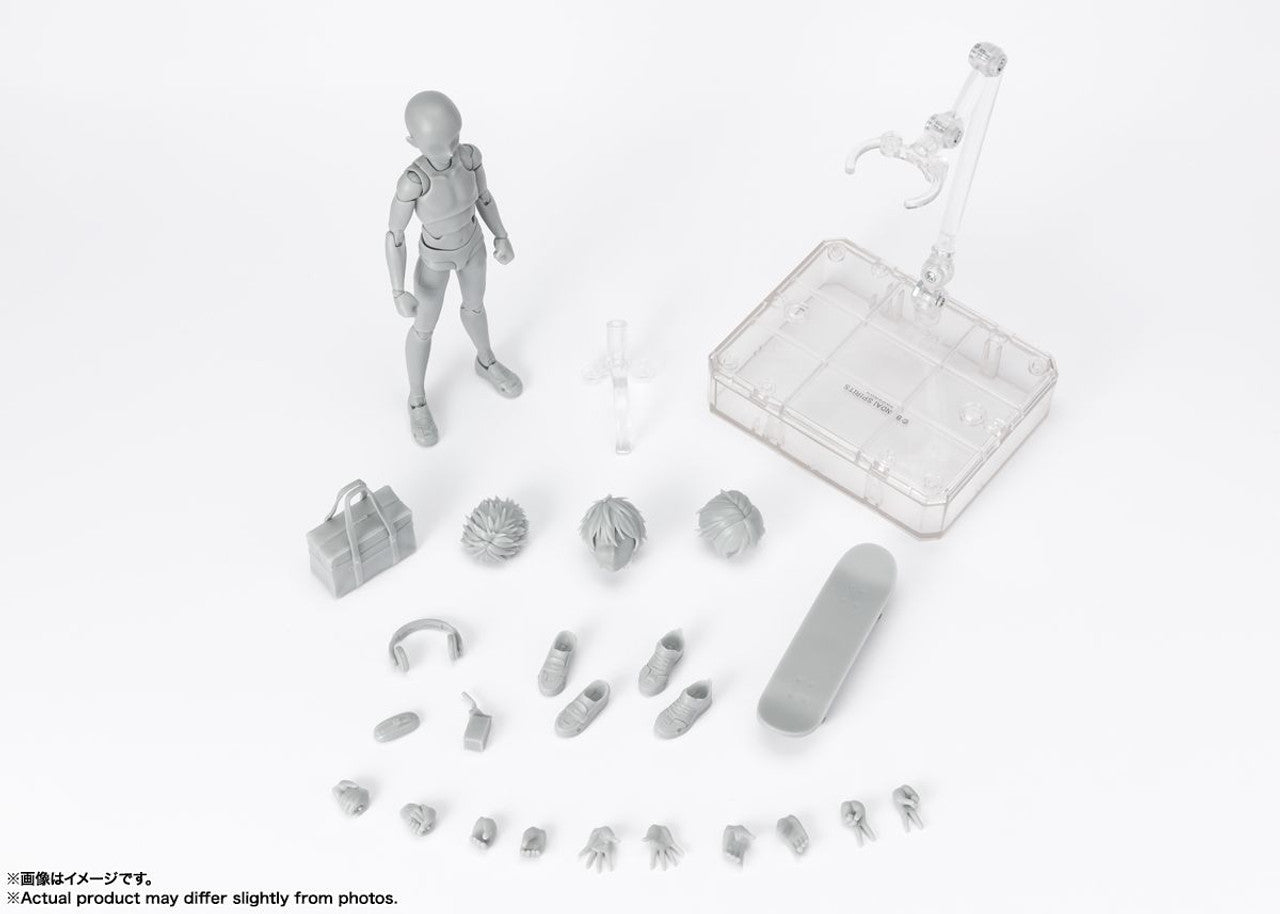 BANDAI Spirits BODY-KUN -School Life- Edition DX SET (Gray Color Ver.), TAMASHII NATIONS S.H.Figuarts