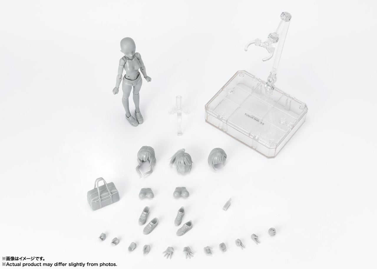 BANDAI Spirits BODY-CHAN -School Life- Edition DX SET (Gray Color Ver.), TAMASHII NATIONS S.H.Figuarts