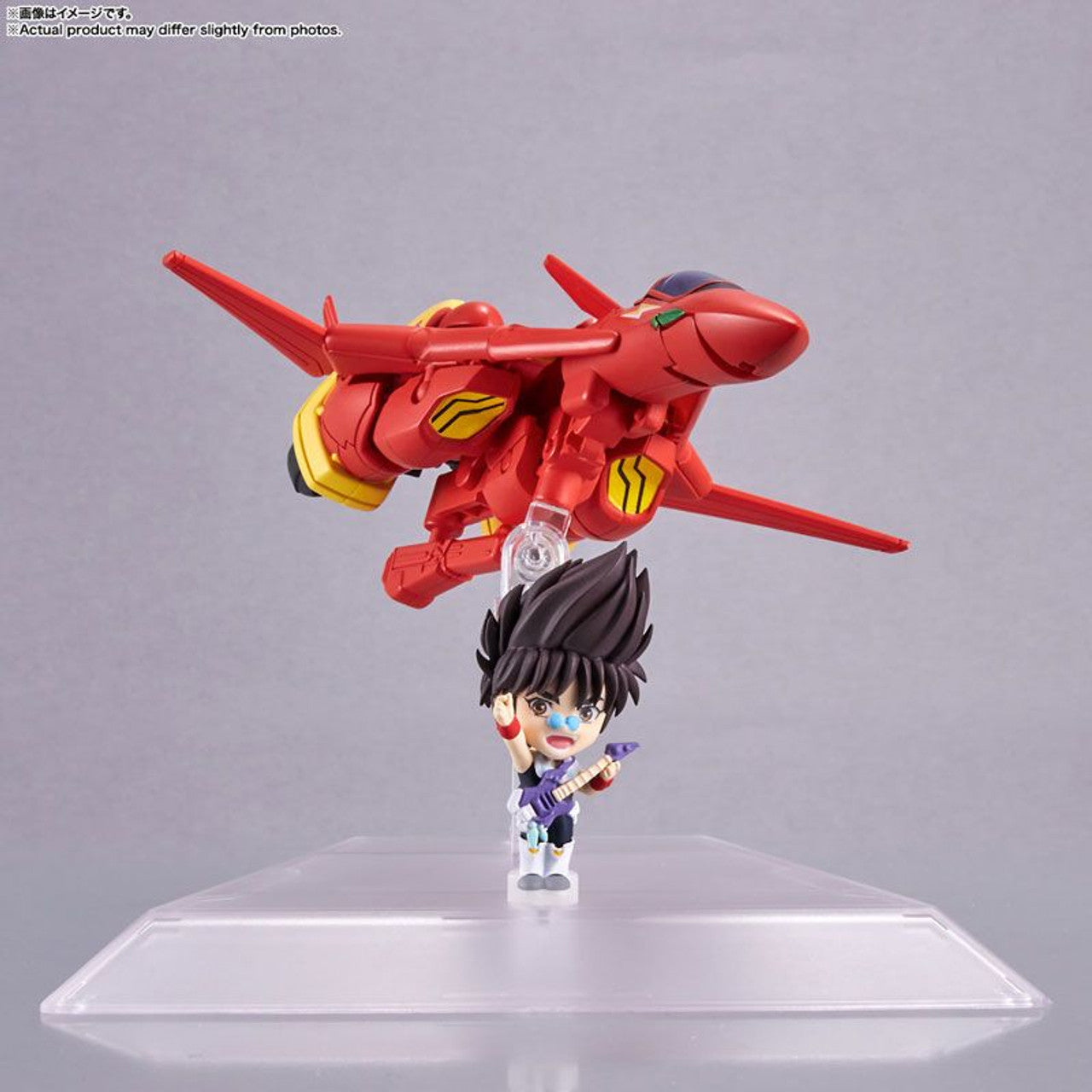 BANDAI Spirits VF-19 Custom Fire Valkyrie with Basara Nekki "Macross 7", TAMASHII NATIONS Tiny Session