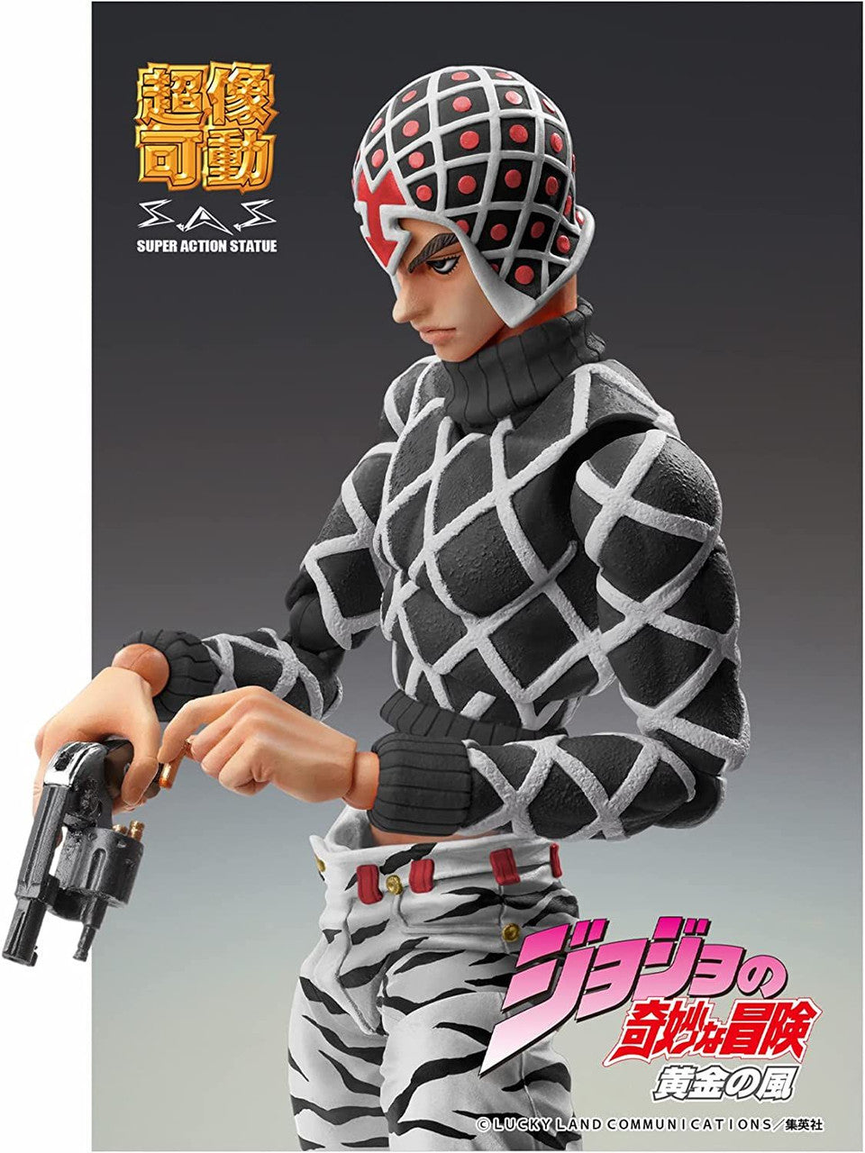 Medicos Entertainment Jojo's Bizarre Adventure Part 5 Golden Wind Series Guido Mista & SP Black Ver. Chozokado Figure