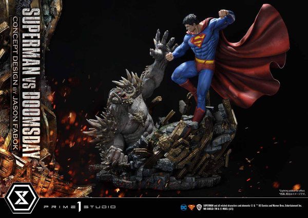 Prime 1 Studio Ultimate Museum Masterline Superman (Comics) Superman VS Doomsday (Concept By Jason Fabok) Deluxe Version(4580708034164)(4580708034164)