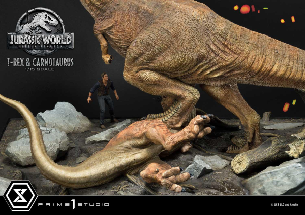 Prime 1 Studio Legacy Museum Collection Jurassic World: Fallen Kingdom (Film) Tyrannosaurus-Rex & Carnotaurus 1/15 scale Deluxe Version | 4580708034874