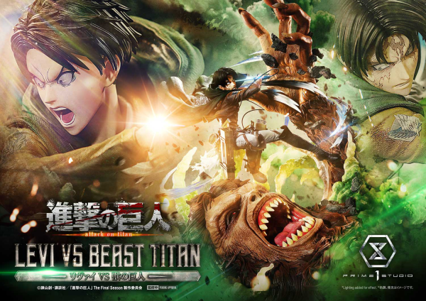 Prime 1 Studio Ultimate Premium Masterline  TV animation Attack On Titan  Levi versus Beast Titan | 4582647120052