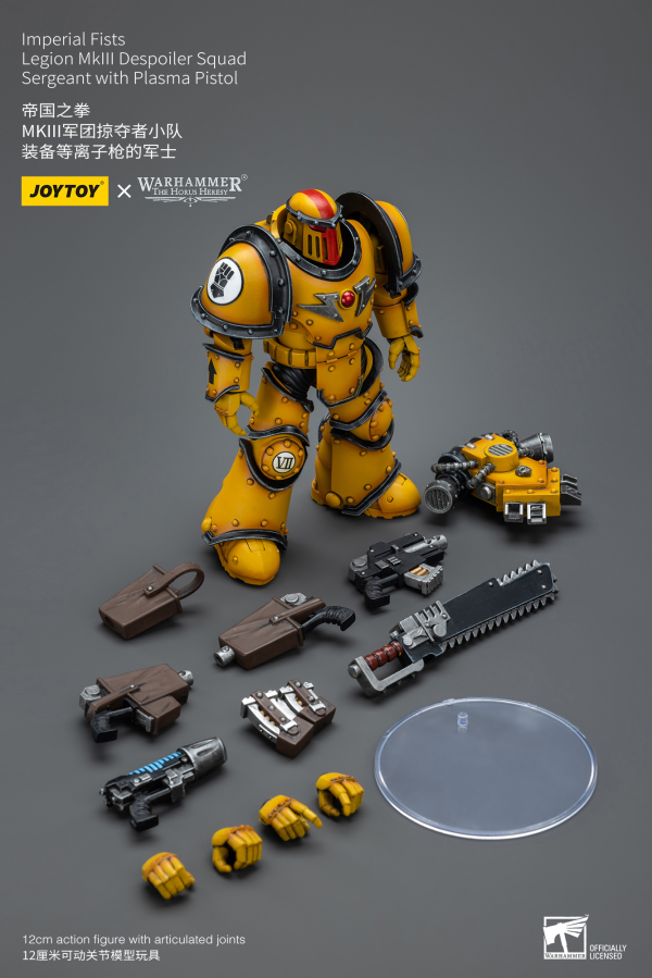 Joy Toy Imperial Fists Legion MkIII Despoiler Squad Sergeant with Plasma Pistol