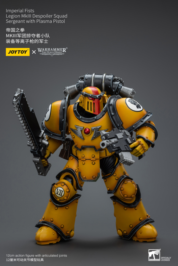 Joy Toy Imperial Fists Legion MkIII Despoiler Squad Sergeant with Plasma Pistol