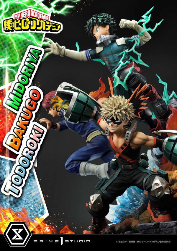 Prime 1 Studio Ultimate Premium Masterline My Hero Academia Midoriya, Bakugo & Todoroki Deluxe Version(4582535945804)(4582535945804)